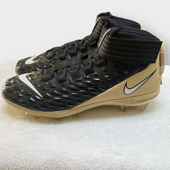 Nike Force Savage Pro 2 New Orleans Saints PE Black/Tan BV3969-013 Mens 12 Rare main image 5